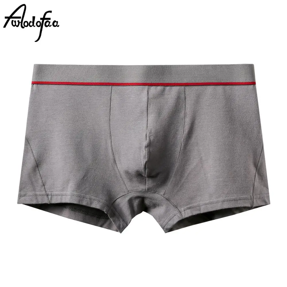 

Fashion Men's Underwear Sexy Cueca Big U Convex Bag Boxer Shorts Solid Male Boxers Brand Cotton Comfortable Underpants Panties