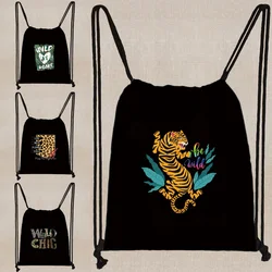 Drawstring Backpack Beach Bag Outdoor Fitness Sport Bag Bundle Pocket Unisex Drawstring Bag Backpack Women Backpack Shopper Bags