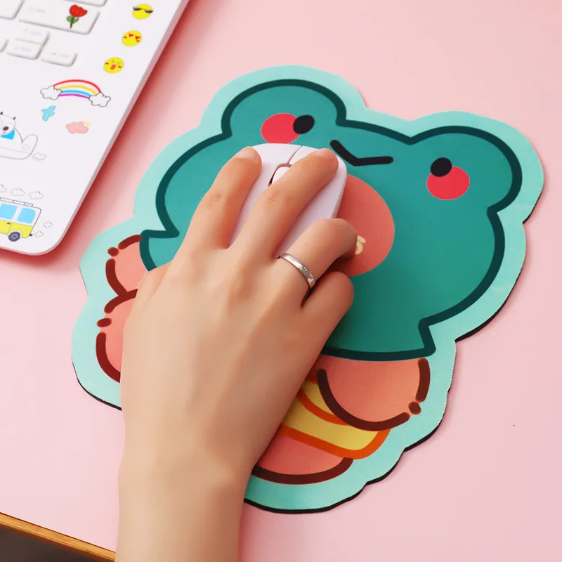 DATA FROG Kawaii Cute Bear Mouse Pad Cute Ins Girl Heart Student Computer Small Mouse Non-slip Pad Desktop Keyboard