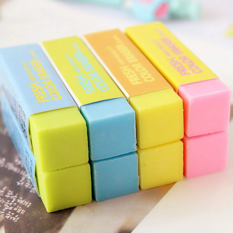 Genuine Product Deli 3045 Color Rubber Eraser Cute Fine Art Rubber Students Stationery Exam Rubber Clean