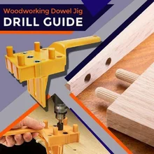 

Quick Wood Dowel Jig Pocket Hole Jig Kit Handheld Drilling Doweling 6/8/10mm Drill Guide Woodworking Hole Puncher Carpenter Tool