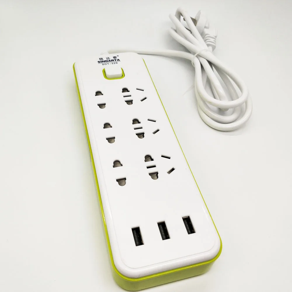 Интеллектуальные удлинительные розетки с USB многофункциональные Stripline Переключатель Розетка бытовая пористая высокомощная монтажная плата