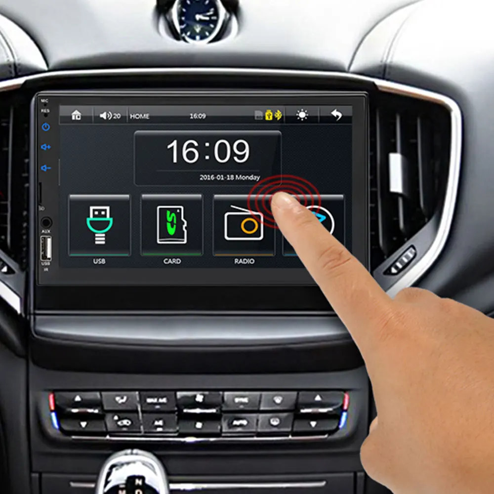 Bluetooth/FM/USB/AUX/TF автомобильный MP5 плеер MP5 плеер 2DIN автомобильный MP5 плеер 1080P для дистанционного управления