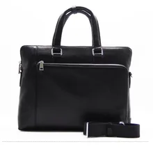 Мужские роскошные черные портфели из воловьей кожи, мужские сумки через плечо из натуральной кожи для MateBook X Pro MagicBook, сумка для ноутбука Macbook