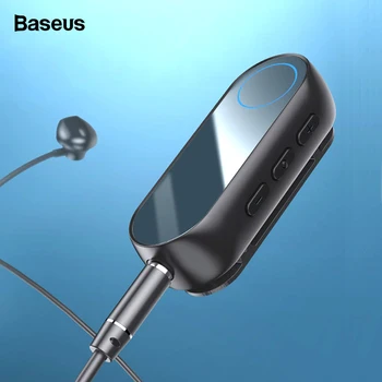 

Baseus Bluetooth 5.0 transmitter Wireless Bluetooth Receiver For Earphone Headphone Speakr 3.5 Jack Aux Bluetooth Audio Adapter