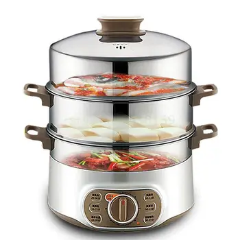 

Steamer home multi-function electric steamer large capacity automatic power off steamer steamed vegetables small