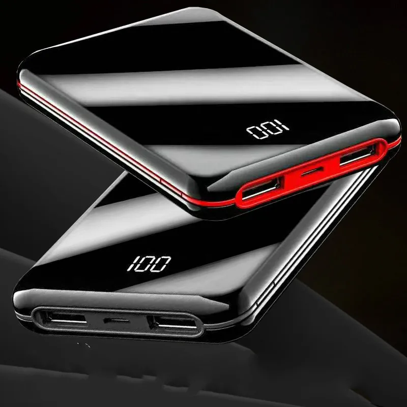 

10000mAh Power Bank Dual USB Mobile Phone External Battery Fast Charge for Iphone Xiaomi Mi Portable Charger Mini PowerBank