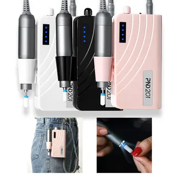 

Portable Rechargeable Nail Drill Machine 24W 30000RPM Manicure Machine Electric Nail File Nail Art Tools Set for Nail Drill bits
