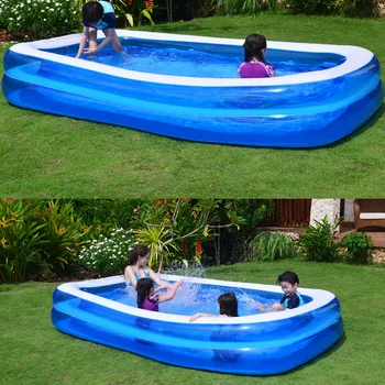 

2020 Kids inflatable Pool High Quality Children's Home Use Paddling Pool Large Size Inflatable Square Swimming Pool for baby