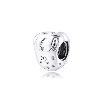 

CKK Fit Pandora Bracelet 2020 Summer Strawberry Charms Silver 925 Original Beads for Jewelry Making Sterling Silver Berloque