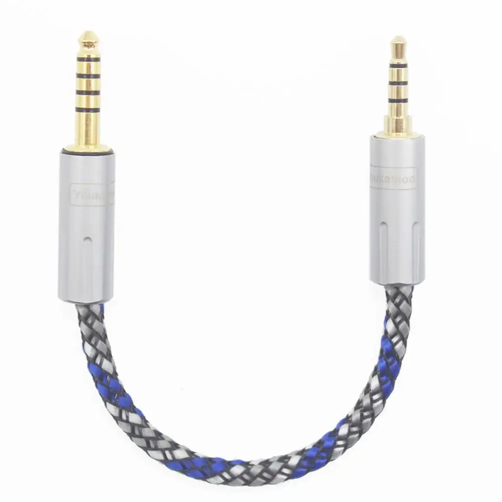 

3.5mm Balanced Male to 4.4mm Balanced Male 8 Core Silver Plated Headphone Adapters Cable Aux Cable 3.5mm Balanced to 4.4mm