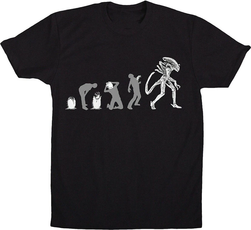 Aliens Evolution Of Xenomorph официальный Лицензионный для взрослых Футболка из дышащей ткани
