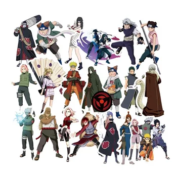 

New Kids Stationary 100 Pcs/set Japan Anime Naruto Sticker For Laptop Luggage Car Skateboard Guitar Fridge Decal