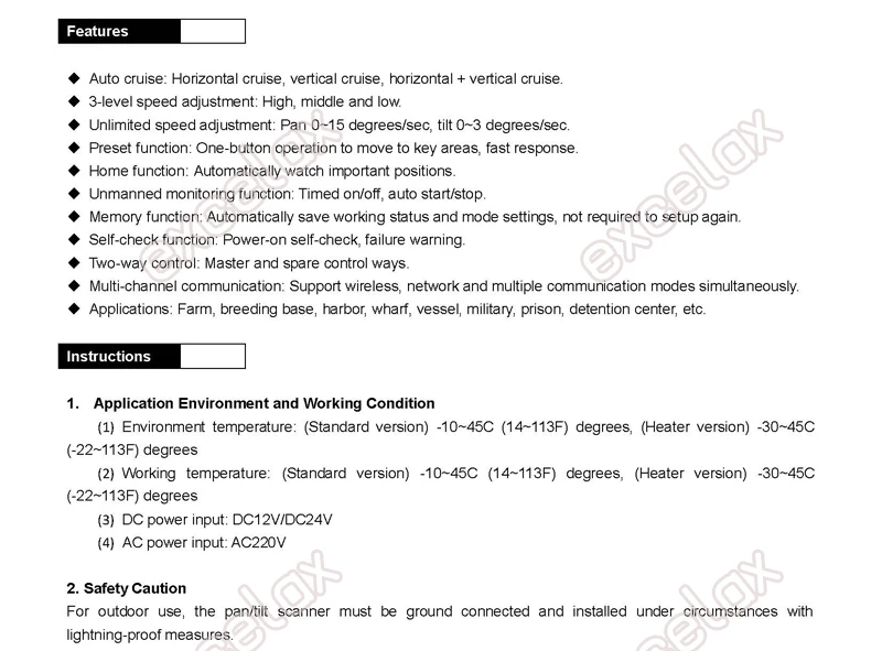 Remote Control Pan Tilt Scanner_301_ver2007_页面_1 2