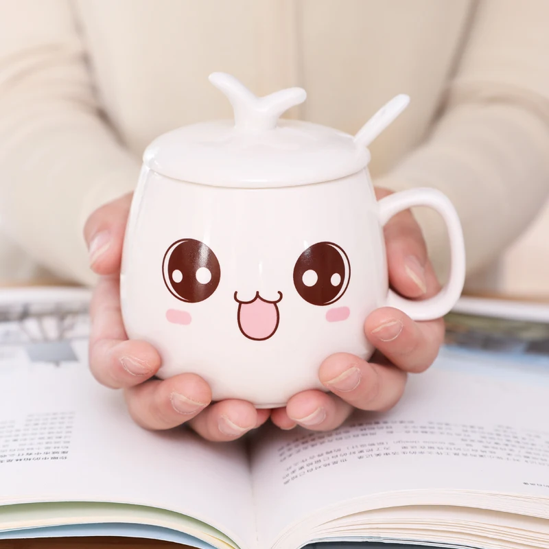 Мультяшные чашки и кружки, милые кофейные кружки tazas de ceramica creativas, канека, кофейная чашка, забавная, с выражением, новые друзья, чашка с молоком