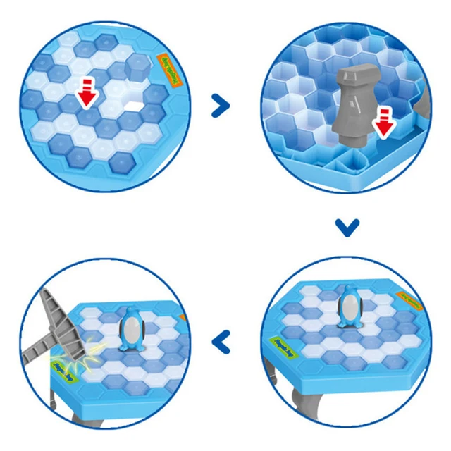 🔥 Mini Kids Save Penguin Ice Block Breaker Trap Toys Funny Parent Children Kids Table Game Kids Adult Toy Stress Reliever Decor 5