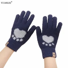 Viianles feminino bonito luvas