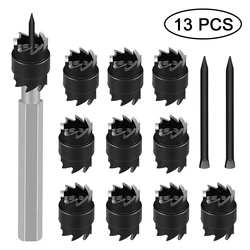 Jeu de 13 fraises à souder par points, 3/8 pouces, Double face, rotative, mèche de dissolvant pour perceuse électrique, soudage par points 