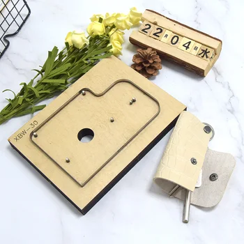 

SMVAUON Cutting Die Customized DIY Key Ring Case Leather Car Key Holder Bag Wallet Punching Laser Cutter Mold Leather Keychain