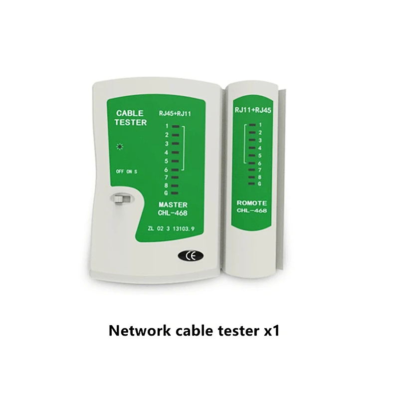 HTOC Network Repair Tool Ethernet LAN Network Cable Tester Computer Maintenance Coax Crimper Tool For RJ-45/11/12 network tone tracer Networking Tools