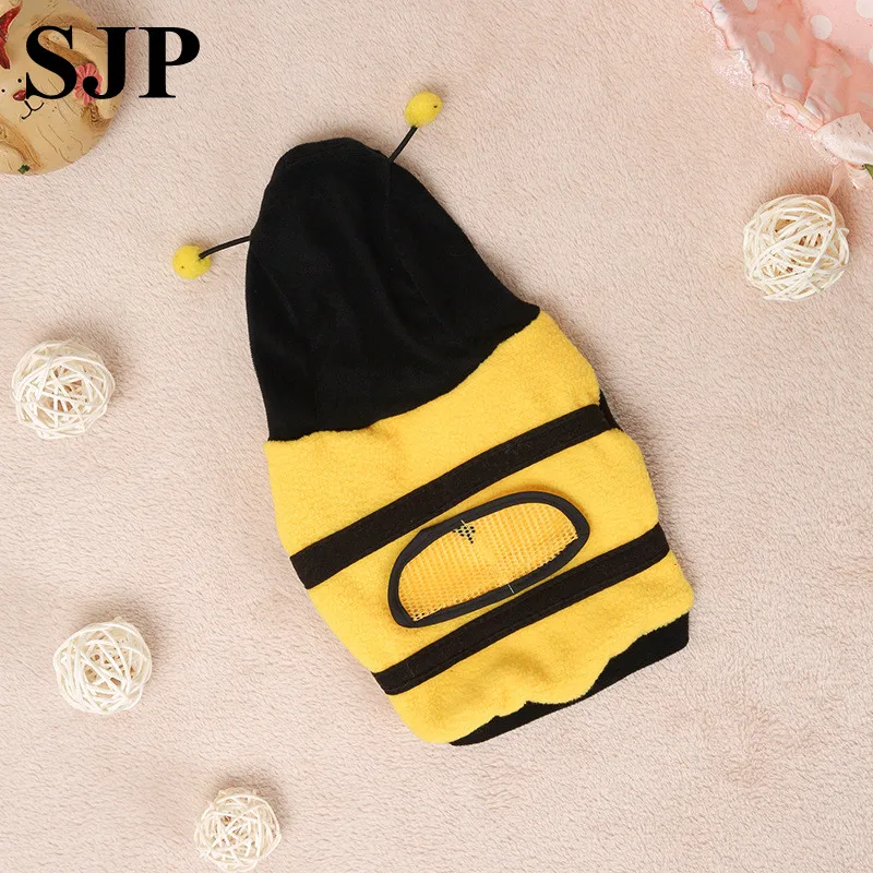 Куртки для собак одежда милое забавное пчелиное платье любимца Мишка желтая