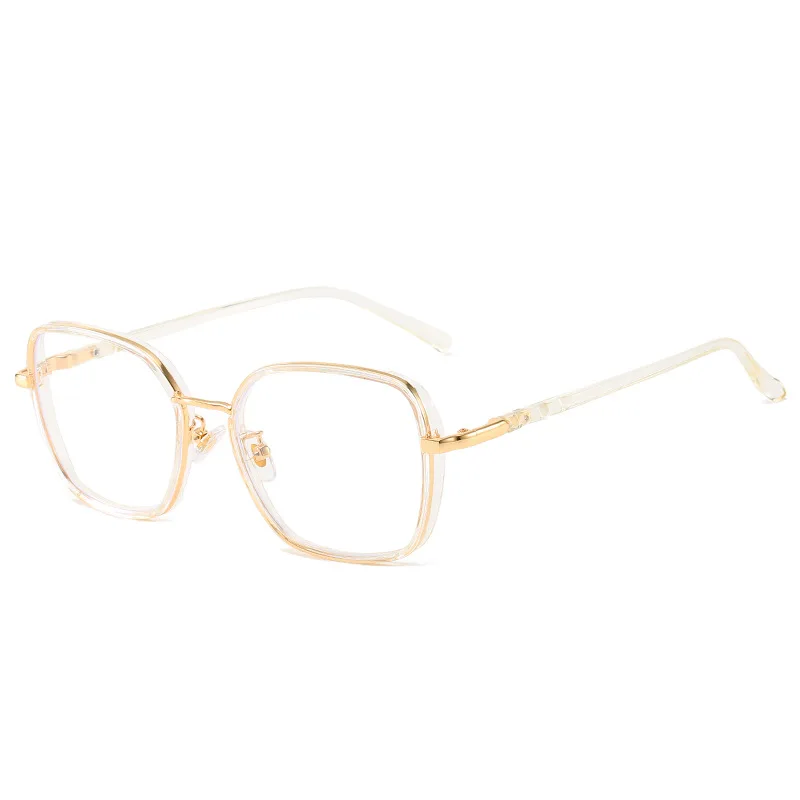 XojoX модные квадратные очки с защитой от синих лучей, оправа для очков tr90, очки для близорукости, трендовые стили, брендовые оптические очки для компьютера - Цвет оправы: gold