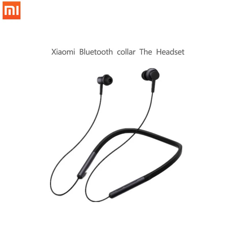 Xiaomi ожерелье с Bluetooth наушники воротник гарнитура Беспроводные спортивные наушники микрофон музыка модные наушники для телефона