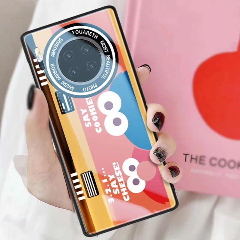 Для huawei mate 30 Pro Чехол прозрачный зеркальный Mofi mate 30pro чехол s чехол для huawei mate 30 Чехол Snoopy стеклянная оболочка