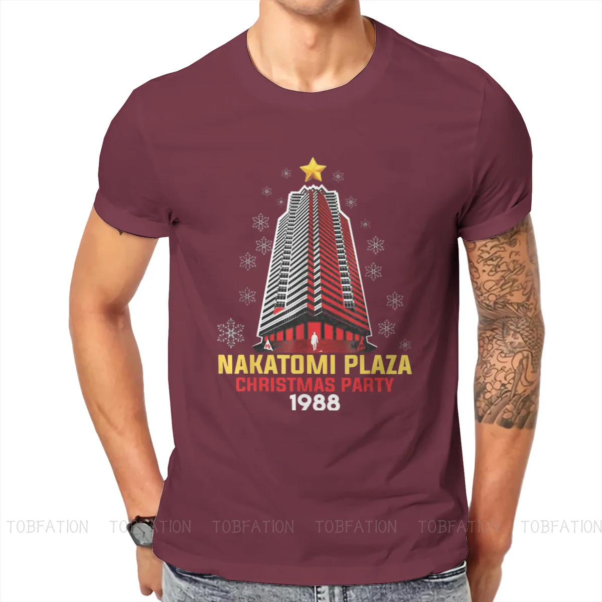 Nakatomi Plaza Hip Hop TShirt Die Hard Movie Christmas Party 1988 Bruce Willis Casual Size S-6XL T Shirt Stuff For Adult