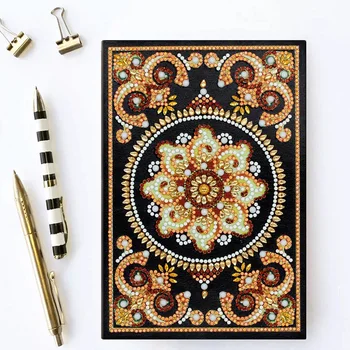 

HeeBenor 5D Diamond Painting Notebook Special Shaped New Arrival Diamond Embroidery Sale A5 64Pages Diary Book Mosaic Pictures