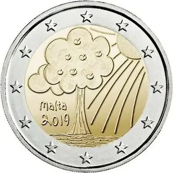 

Malta 2019 Nature and Environment 2 Euro New Original Coin Unc Genuine Euro Coins