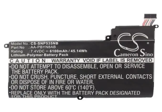 

Аккумулятор cameron sino 6100 мА · ч для SAMSUNG 530U4B-S03 530U4C-A01 530U4C-A02 530U4C-S01 530U4C-S02 535U4C 535U4C-S01 535U4C-S02