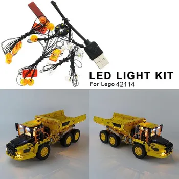 

Assembled Building Blocks For Lego 42114 6x6 Articulated Haule Blocks Car Articulated Trailer Lighting Accessories