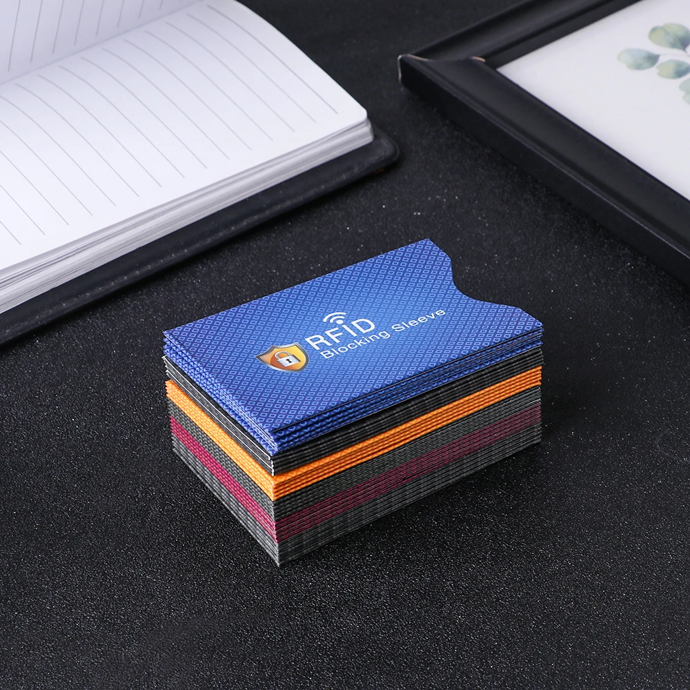 5Pcs Anti Theft RFID Credit Card Protector Blocking Cardholder Sleeve Case Covers