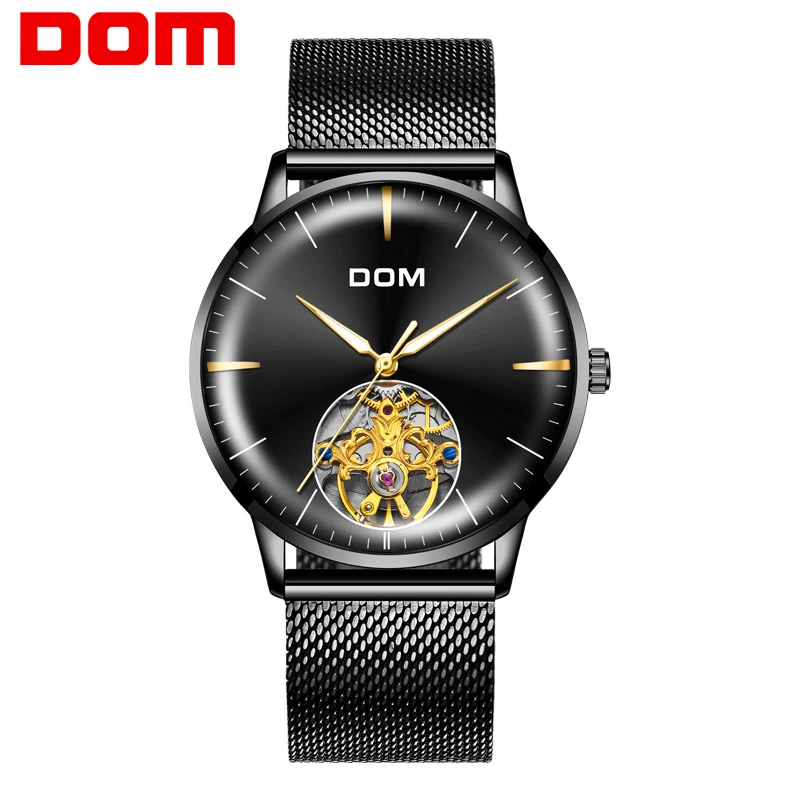 Часы DOM мужские деловые стальные автоматические механические