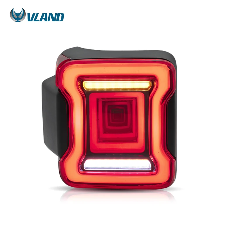 

VLAND car styling taillight for Wrangler tail lamp 2018 2019 with full LED+turn signal with sequential indicator