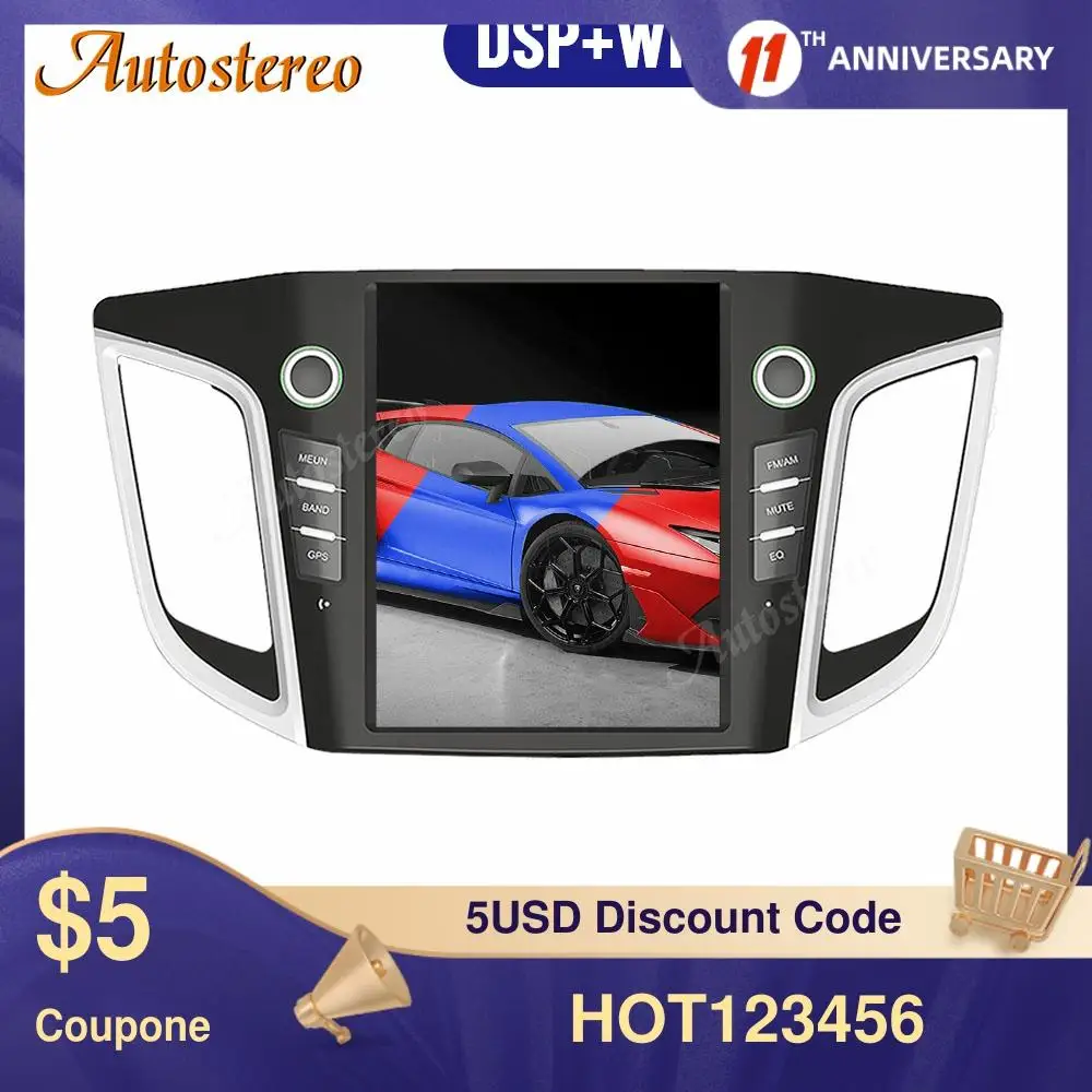 

Мультимедийный проигрыватель для Hyundai IX25/Creta, 128 ГГц, Android 9,0