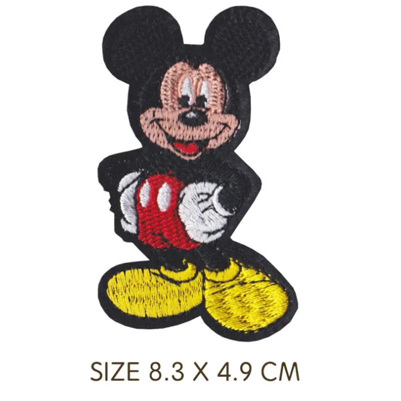 Cartoon anime high quality Mickey Minnie Mouse patch fireworks Embroidered for Iron on T-shirt  DIY Sewing clothes patch Decor