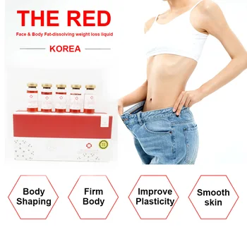 

Korea 10ml mesotherapy the red ampoule solution lipolytic solution Slimming Weight Loss Fat Dissolve Liquid For Hyaluron Pen