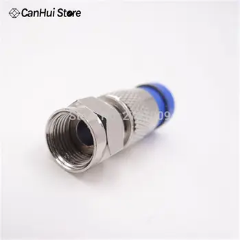 

10pcs RG6 Compression Connectors Waterproof Connection F Compression Connector Coax Cable Coaxial Compression Tool Mayitr
