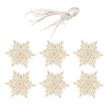 

20 pcs Craft Accessories Decorative Wooden Embellishments Pendant