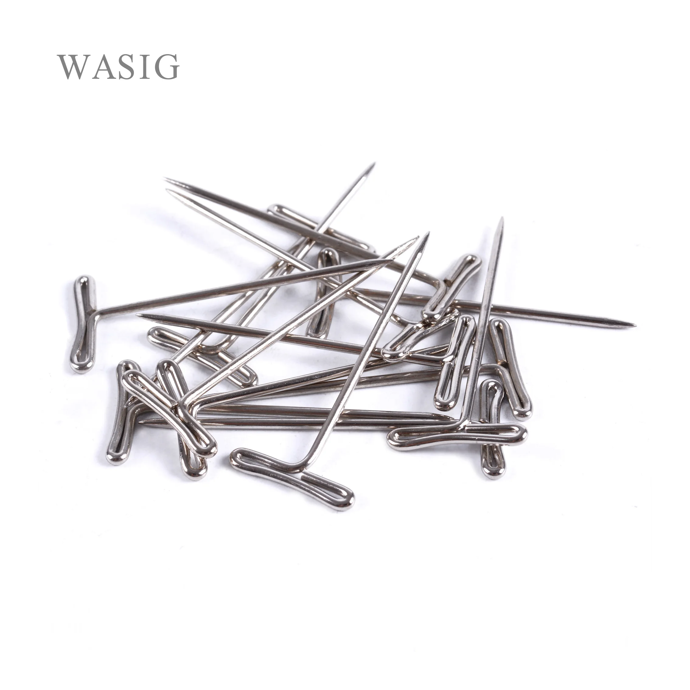 

100pcs T-PINS (40mm) For Wig On Foam Head Style T Pin Needle Brazilian Indian Mannequin Head Type Sewing Hair Salon