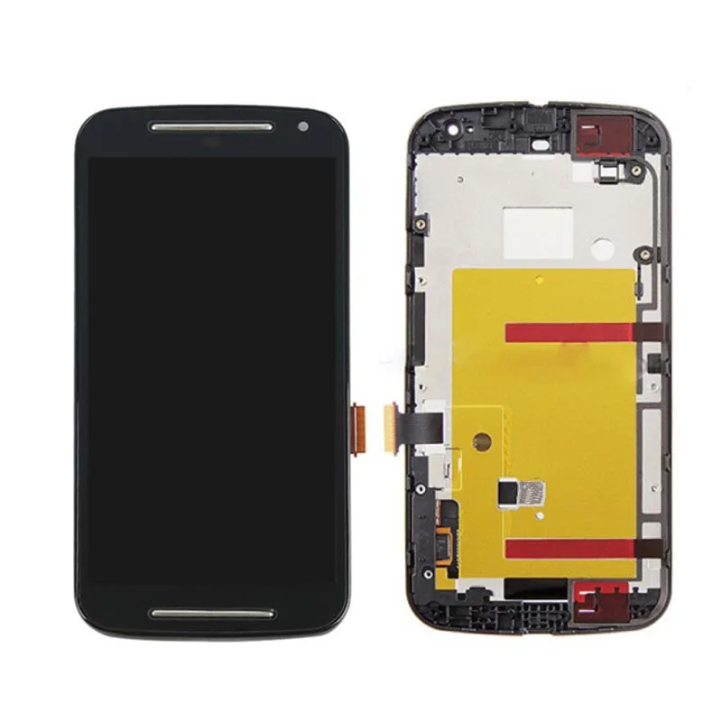 ЖК-дисплей для Motorola Moto G2 XT1063 XT1064 XT1068 XT1069 с сенсорным экраном рамкой проверенный