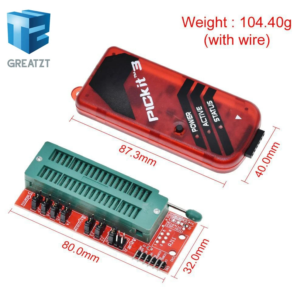 GREATZT PICKIT3 PIC KIT3 PICKIT 3 Programmierer Offline Programmierung PIC Mikrocontroller-chip Monopol + PIC Programmer adapter sitz GREATZT PICKIT3 PIC KIT3 PICKIT 3 Programmierer Offline Programmierung PIC Mikrocontroller-chip Monopol + PIC Programmer adapter sitz