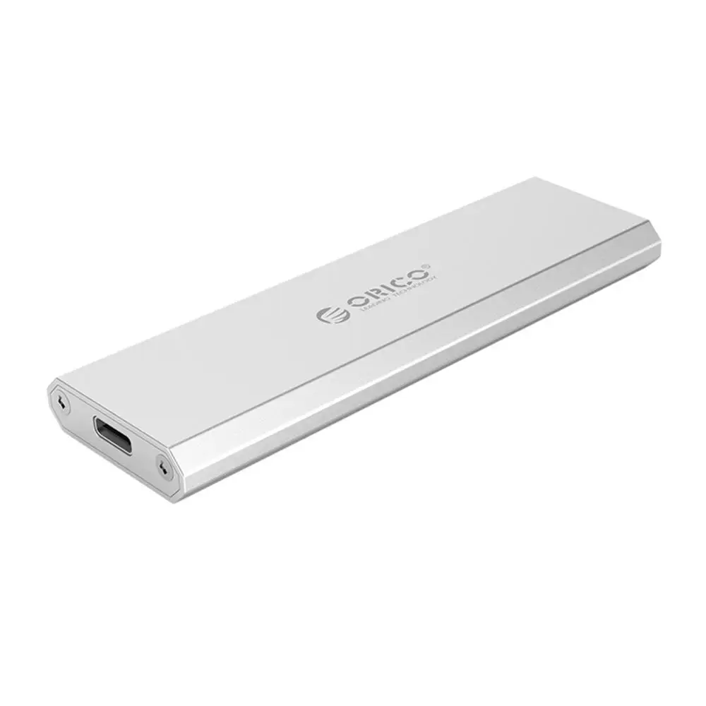 ORICO NVME корпус M.2 для Тип usb C 3,1 ssd-адаптер M.2 SSD чехол Поддержка UASP 10 Гбит/с для 2230 2242 2260 2280 NVME M.2 SSD - Цвет: Silver