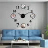 Horloge murale avec cadre Photo personnalisé, grand format, grande horloge décorative, décorative pour salon, famille, bricolage ► Photo 3/6