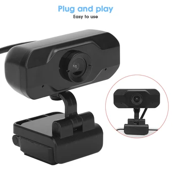 

webcam PC Camera Computer Laptop HD 720P Built-in Microphone Webcam Intelligent Noise Reduction for Online Teaching Conference