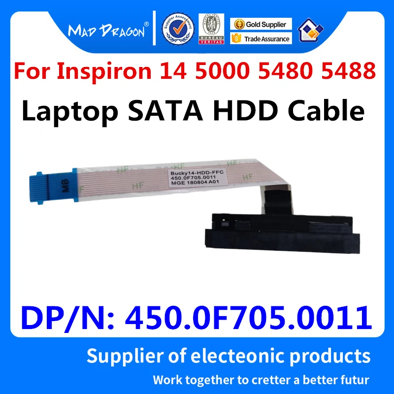 

Новинка 062GC4 62GC4 450.0F705.0001 для ноутбука Dell Inspiron 14 5480 5481 5482 5485 5488 SATA жесткий диск HDD разъем гибкий кабель