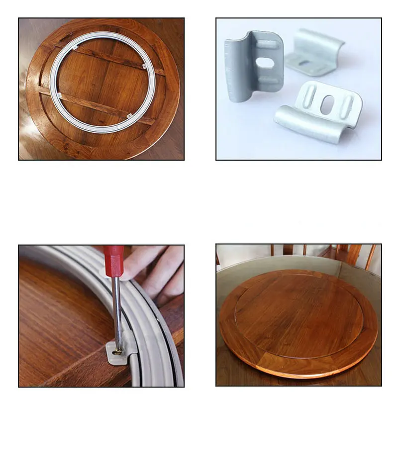  Cold Rolled Steel Lazy Susan Turntable Swivel Plate for WOOD TABLE ONLY (10)