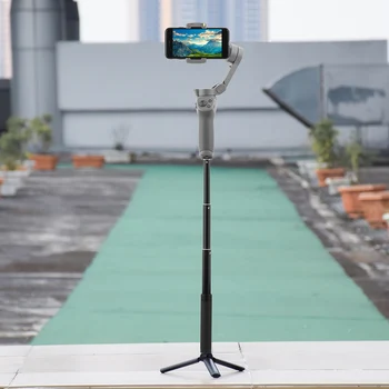 

Handheld Extension Pole Rod Stick with Stabilizer Tripod for Osmo Mobile 3/2 @M23